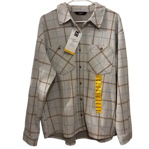 Member's Mark Women's Shirt Medium NWT Cozy Button Down Flannel Plaid